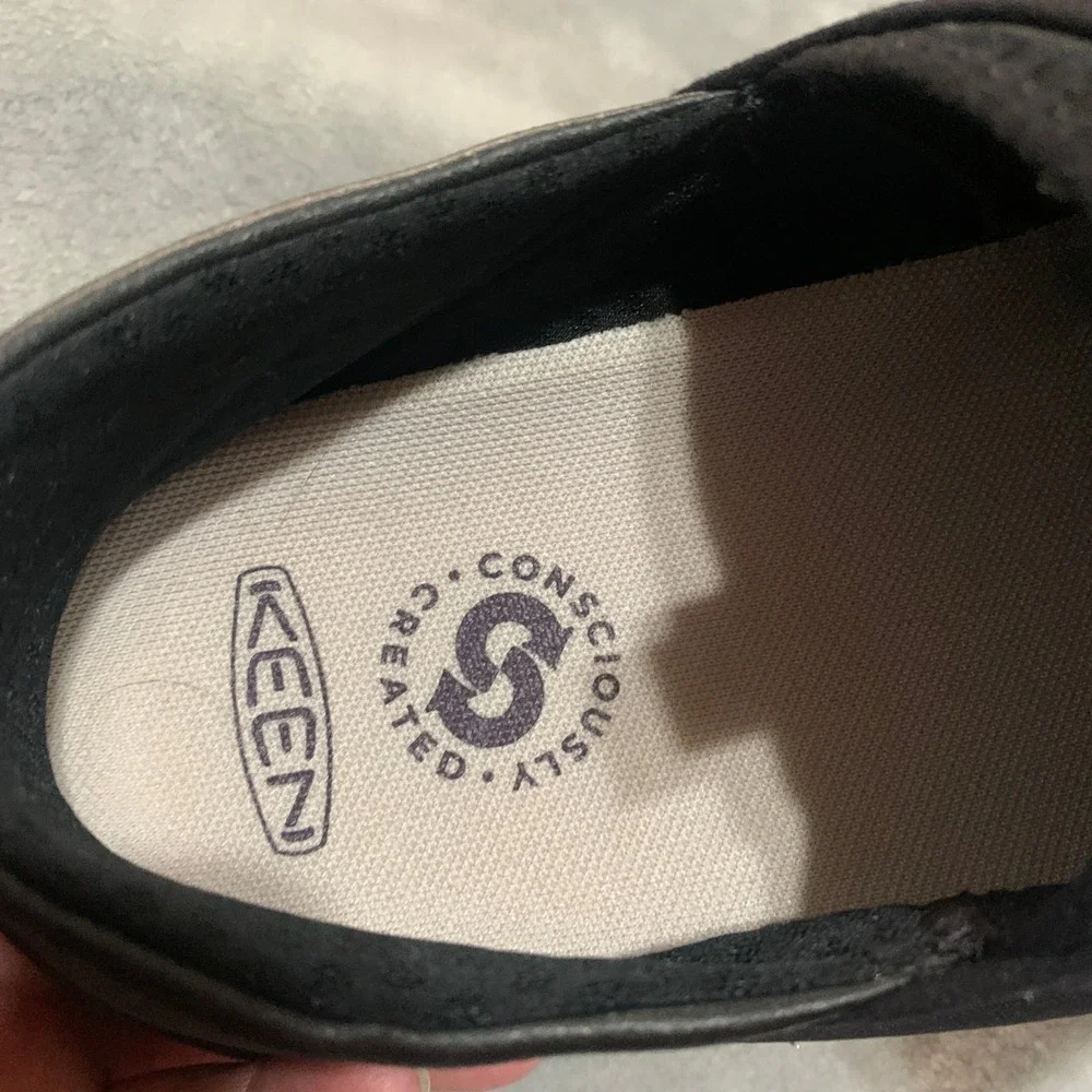 KEEN Mosey Derby Slip On Shoes Triple Black Recycled 1031156 Mens 7.5 Womens 9‎